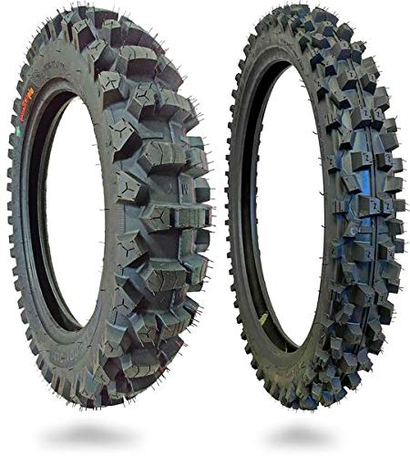 Dirt Hoe™ 110/100-18 & 80/100-21 Motocross Dirt Bike Tires - High Performance Off-Road Tires for MX Racing, Trail Riding & Adventure Biking