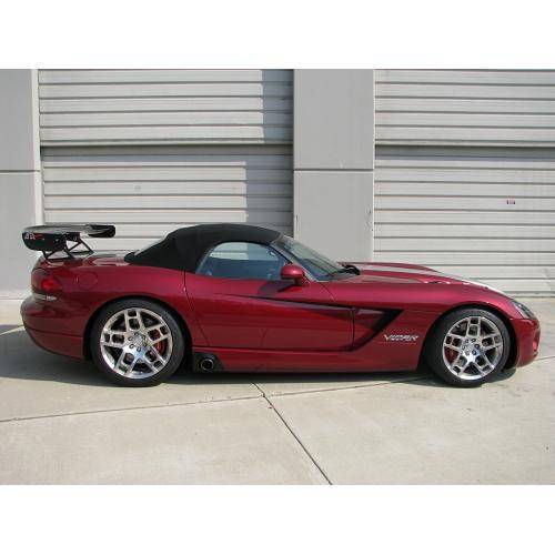 APR GTC 500 Adjustable Rear Wing Spoiler for 2003-2010 Dodge Viper - High-Performance Convertible Car Upgrade for Racing & Street Driving
