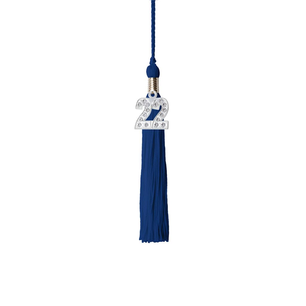 2022 Kindergarten Graduation Tassel with Bling Charm - Blue - Perfect for Preschool Graduation Ceremony, Party Favors & Photo Props