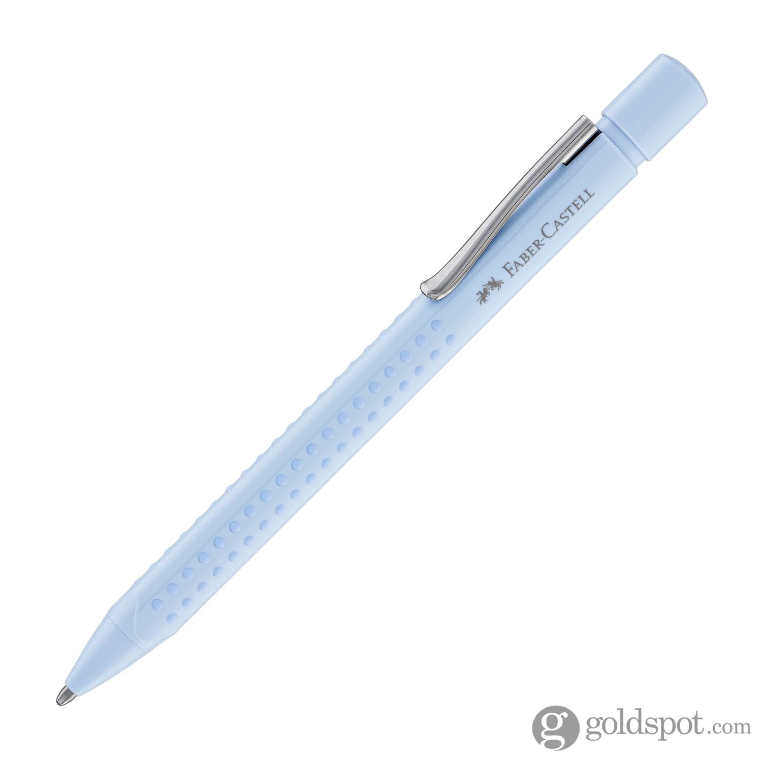 Faber Castell Grip Ballpoint Pen - Sky Blue Comfort Grip Writing Pen for Office, School & Everyday Use - Smooth Ink Refillable Pen for Note Taking, Journaling & Gift Giving