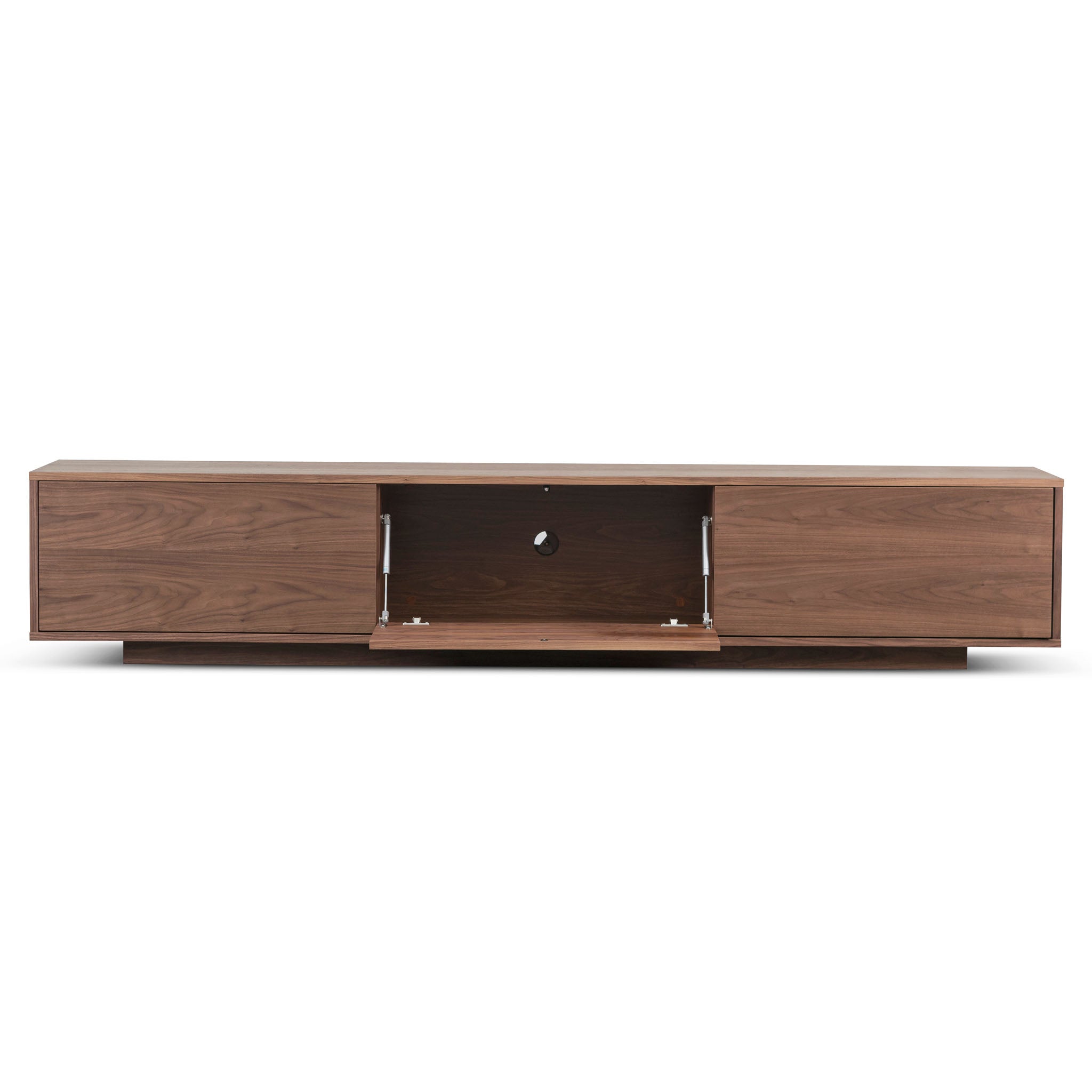 2.3m Solid Walnut Wood TV Stand Entertainment Center - Modern Media Console for Living Room, Home Theater & Gaming Setup