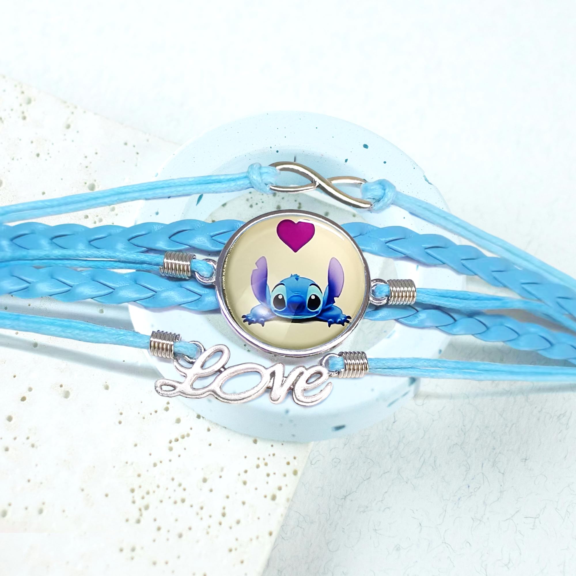 Stitch Charm Bracelet for Women - Cute Disney Stitch Jewelry, Perfect Birthday Gift for Her, Party Favors & Everyday Wear
