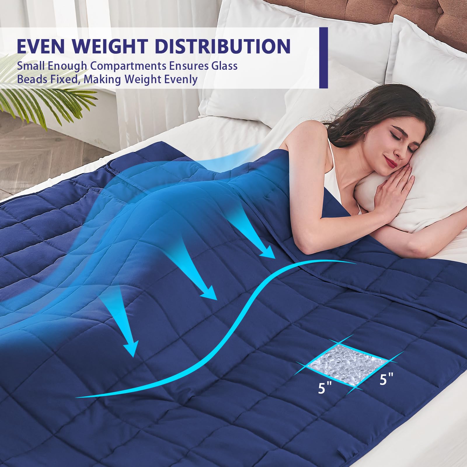 **25 lbs Weighted Blanket for Adults - King Size 88