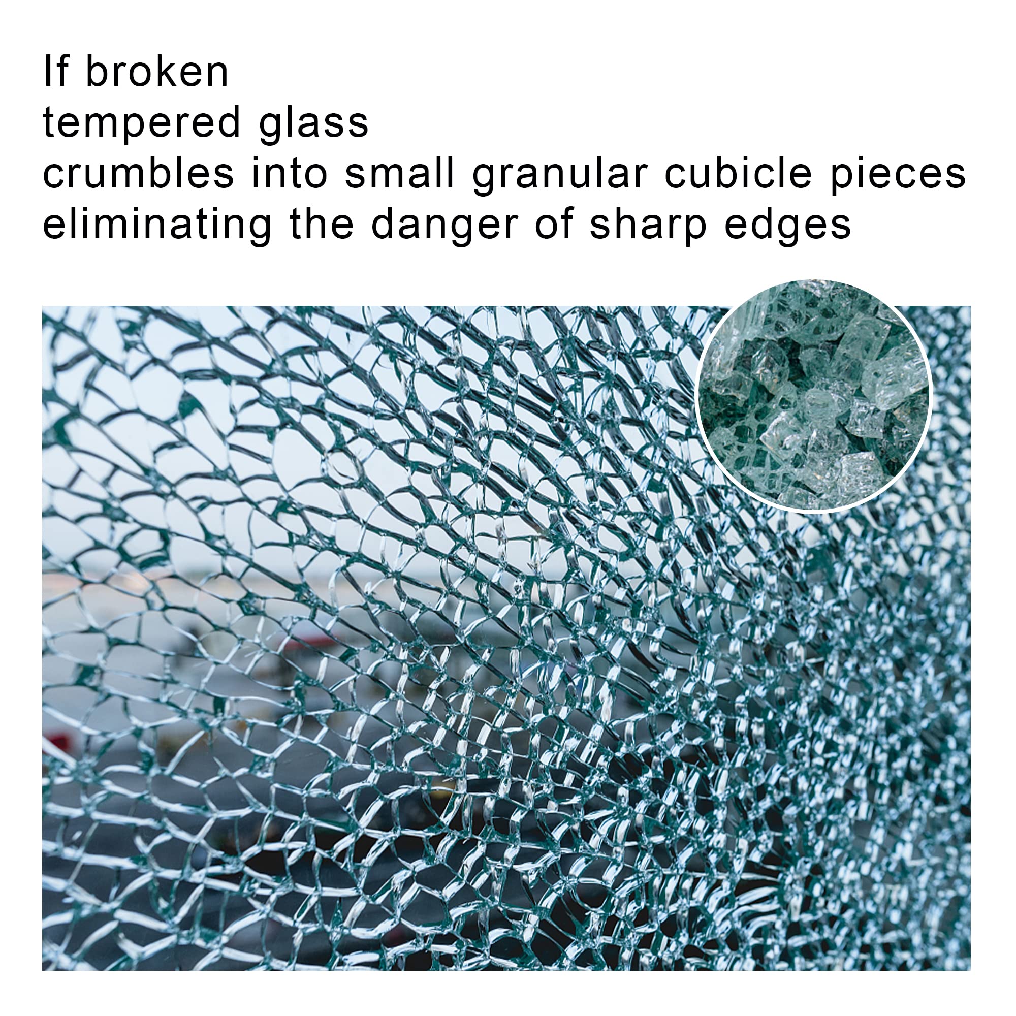 42 Inch Round Tempered Glass Table Top - 3/8
