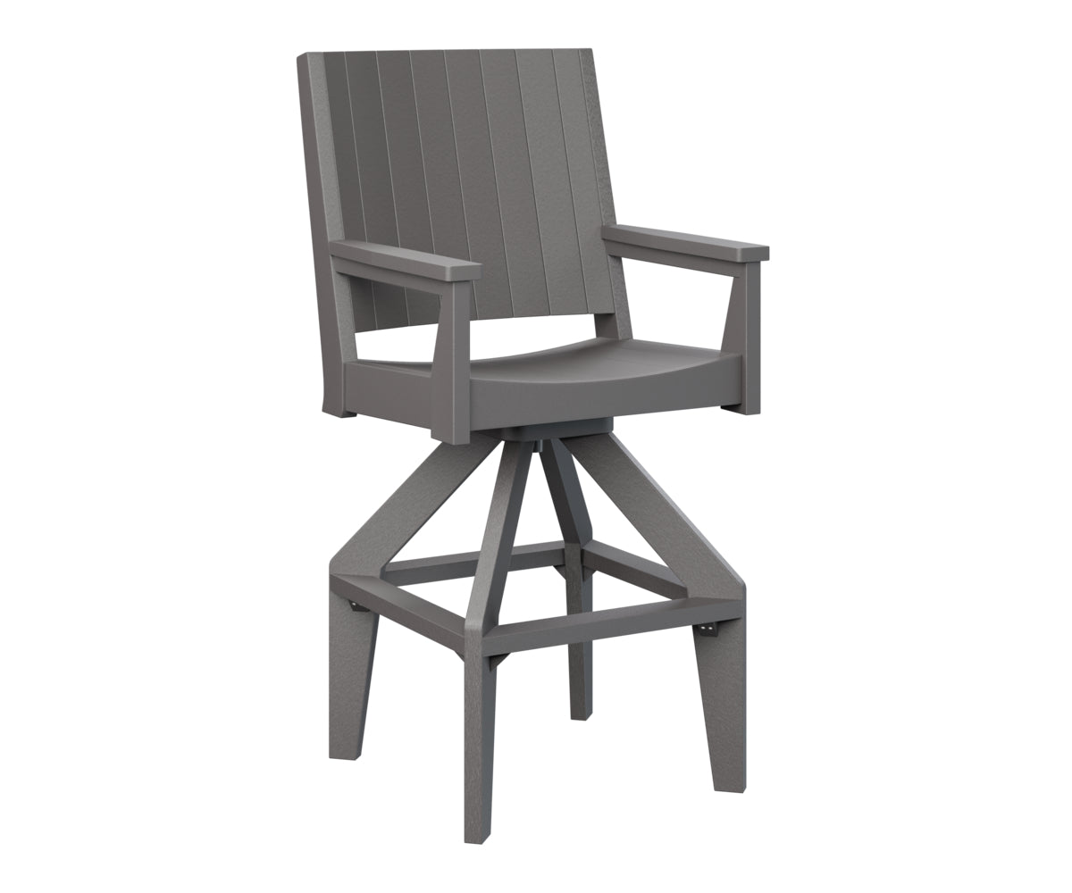 Berlin Gardens Mayhew Chat Swivel XT Chair - Outdoor Patio Conversation Chair with 360° Swivel Base, Weather-Resistant for Deck, Garden & Poolside Relaxation