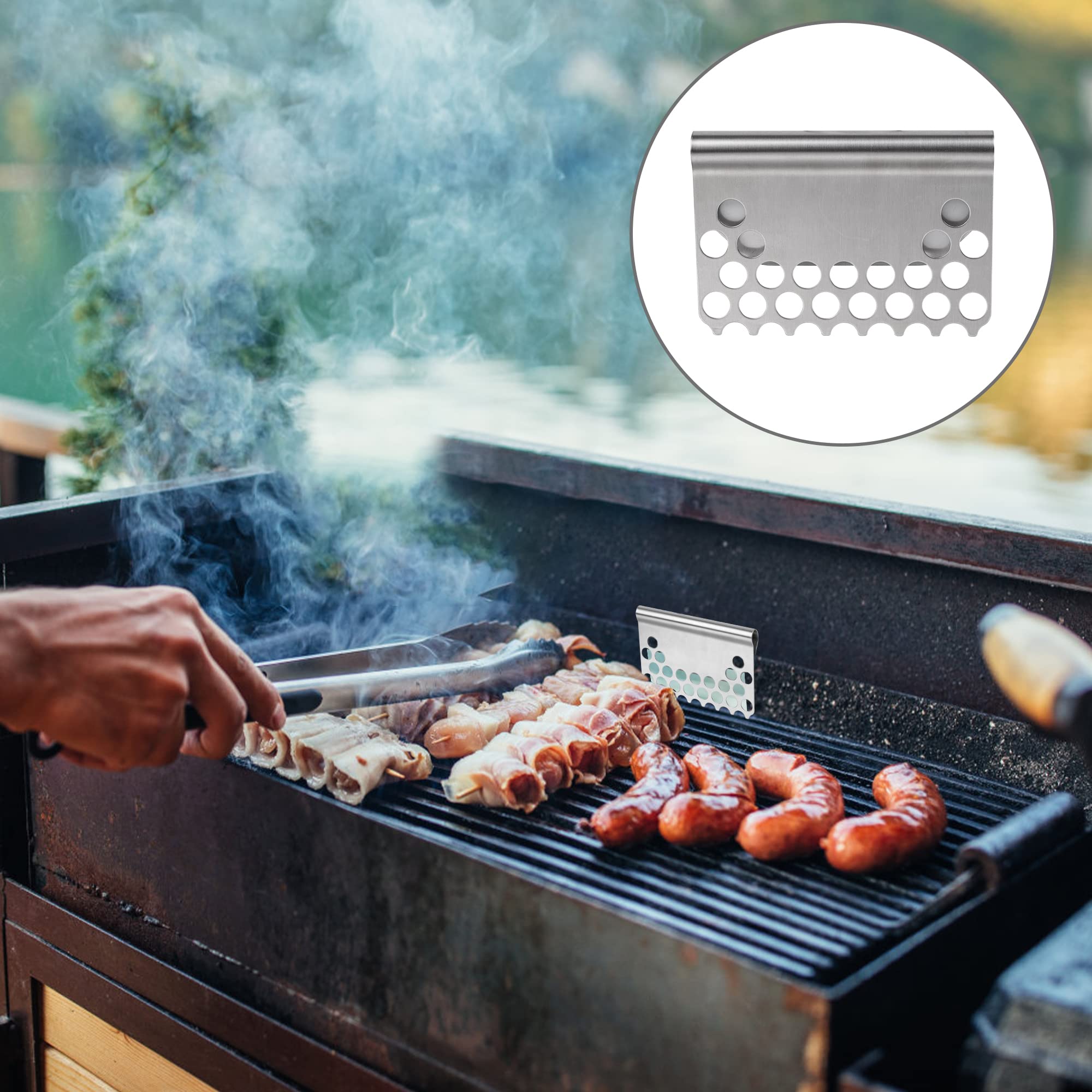 **Tugaizi Grease Trap Mesh Screen for Blackstone Griddles – Universal Fit for Flat Top Grills, Prevents Food from Falling – Perfect for Outdoor Cooking, Camping & Backyard BBQs (1 Pack)**