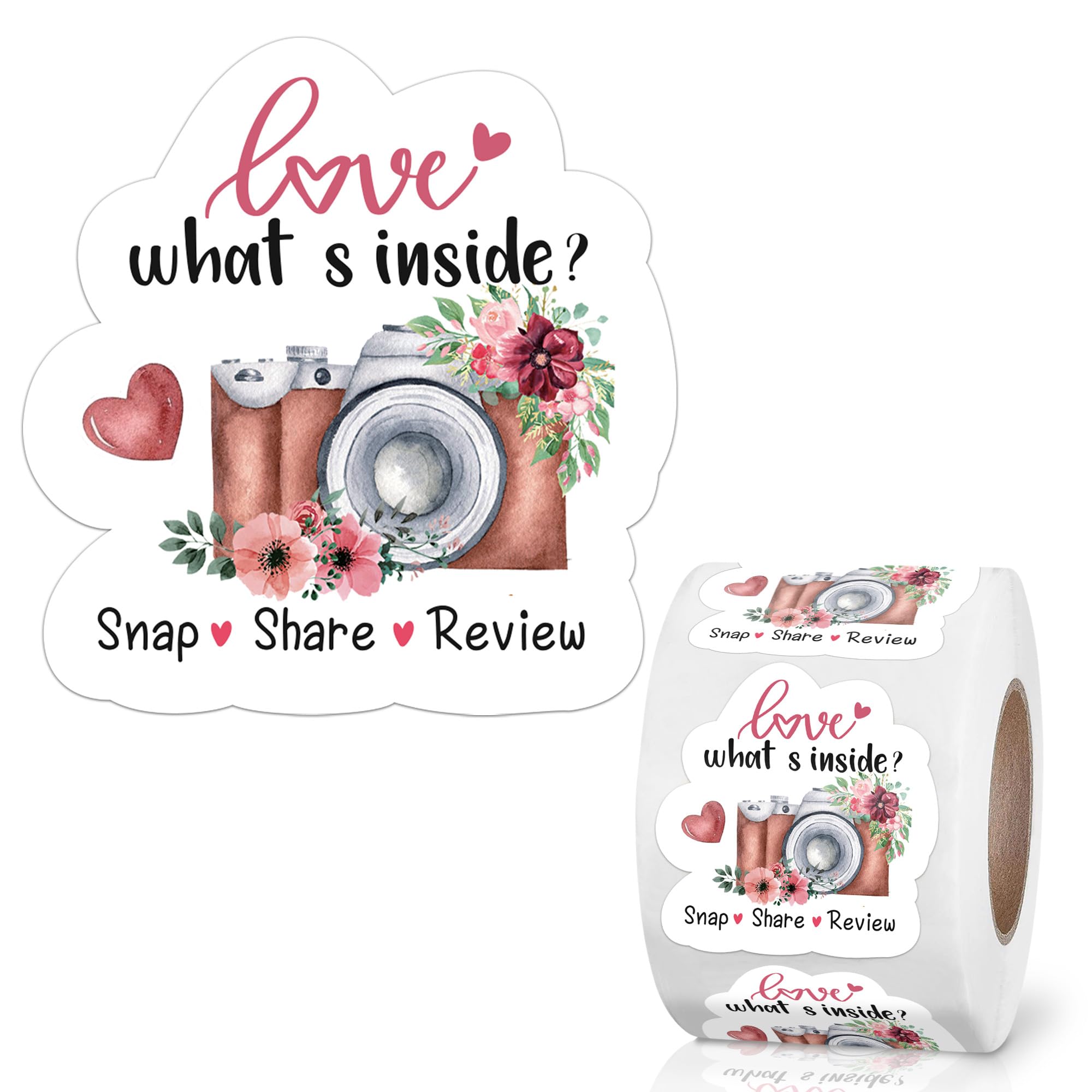 Vintage Camera Design Thank You Stickers - 500 PCS Retro Photo Theme Shipping Labels for Small Business, Etsy Sellers & Online Retailers - Perfect for Packaging, Mail Envelopes & Customer Appreciation Gifts