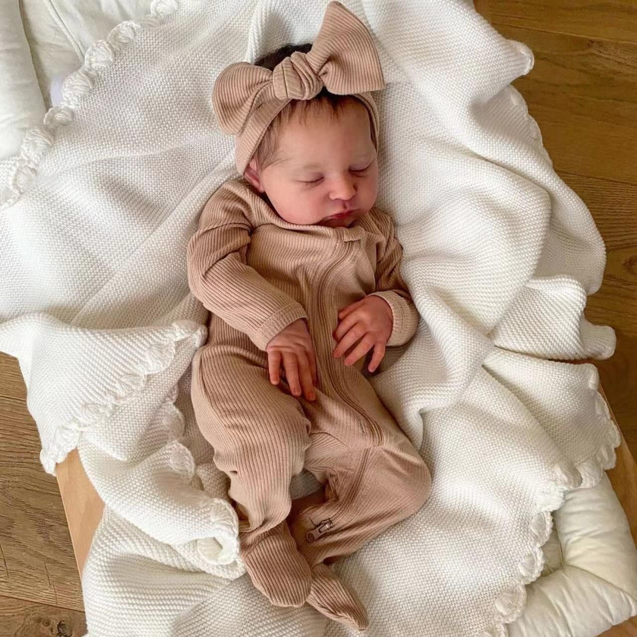 Realistic 19 Inch Silicone Reborn Baby Doll - Lifelike Newborn Girl Toy for Kids | Perfect for Collectors, Gift Giving & Role Play