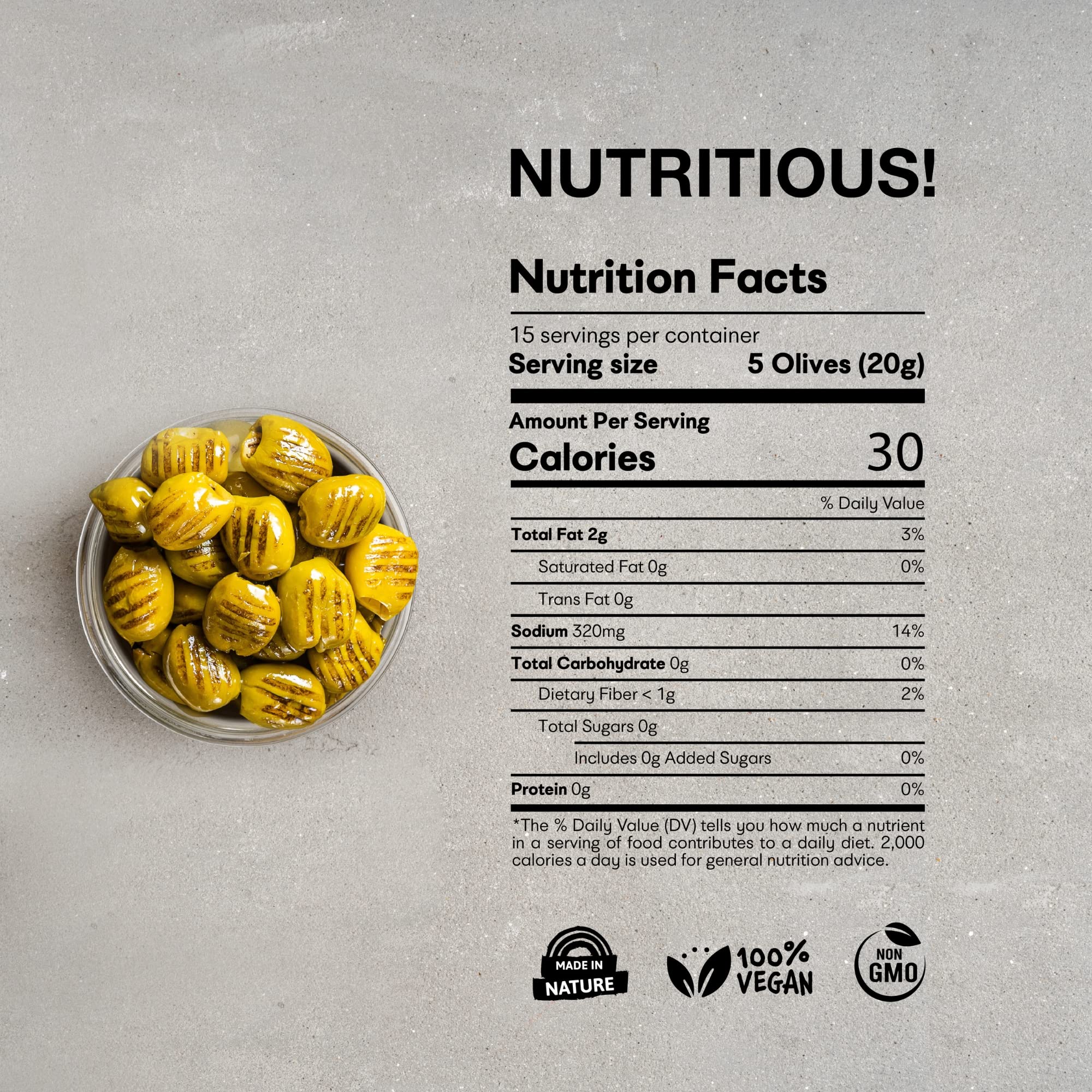 Premium Grilled & Pitted Green Olives - Hand-Picked Turkish Marinated Olives in Fresh Spices (6 Pack) | Perfect for Charcuterie Boards, Mediterranean Dishes & Healthy Snacking