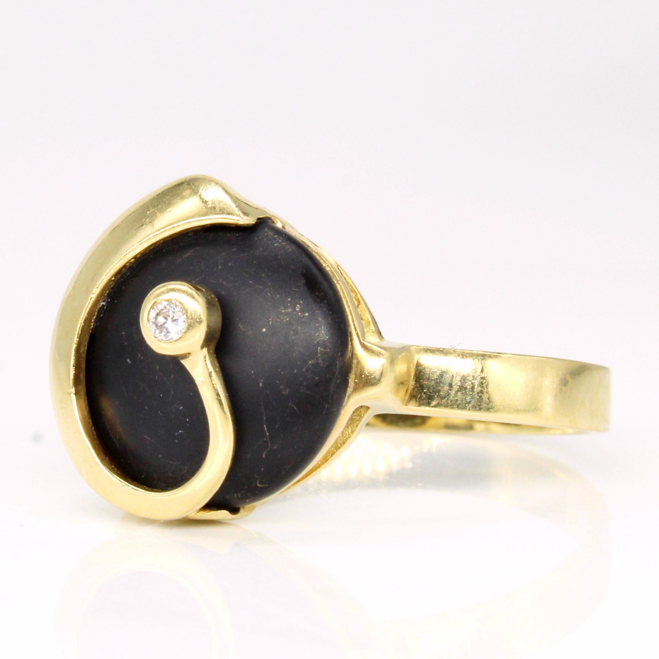 Elegant 0.02ct Diamond Cocktail Ring for Women - Size 8.75 | Perfect for Evening Parties, Weddings & Special Occasions