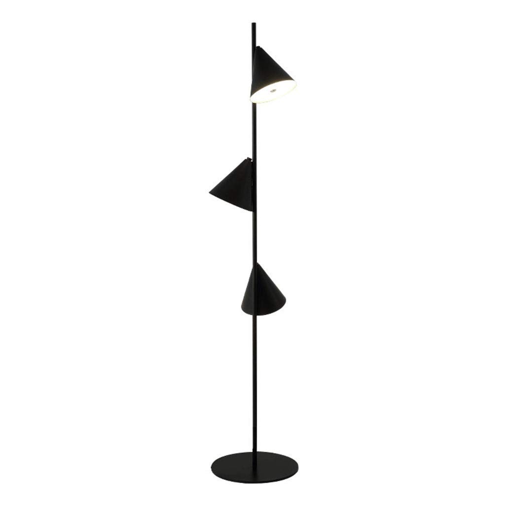 ZCYXQR Modern 3-Head LED Floor Lamp - Nordic Style Adjustable Reading Light for Living Room, Bedroom & Office - Energy Saving Decorative Lighting for Home Decor & Study