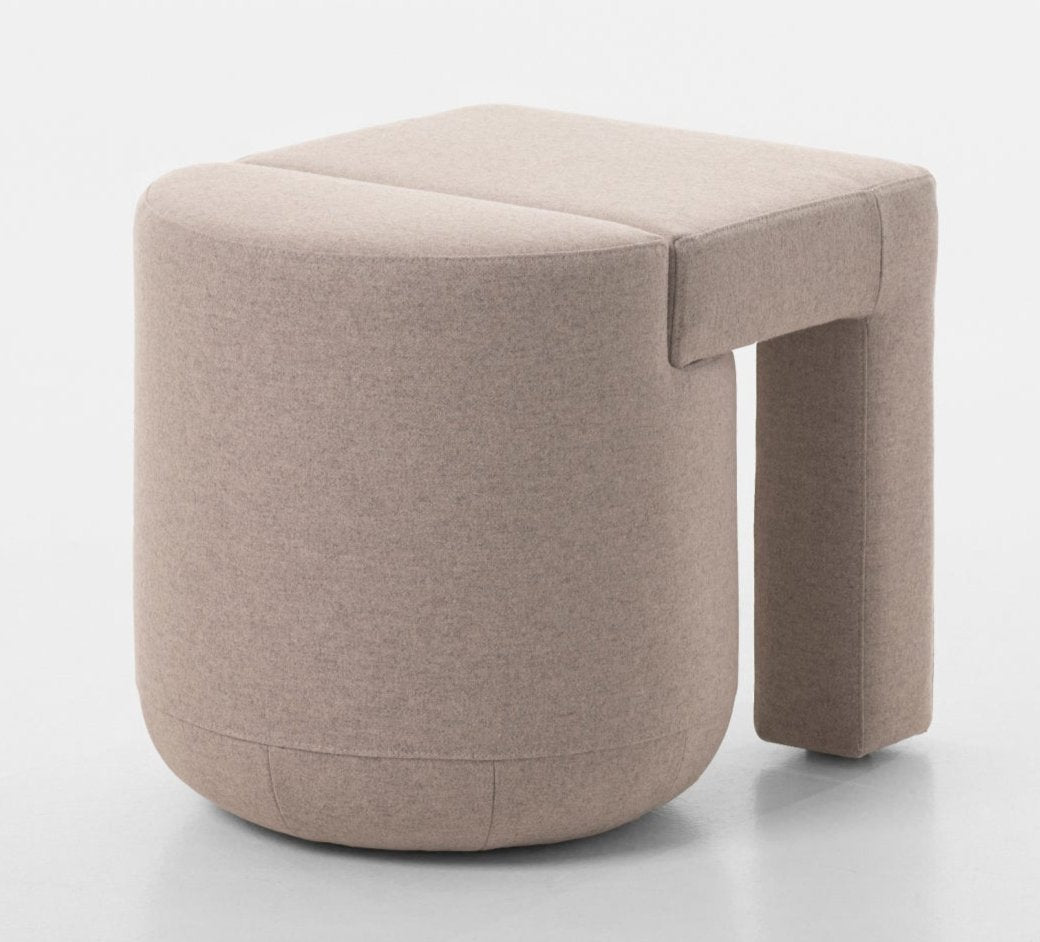 Oitoproducts Fossil Pouf - Stylish and Comfortable Footrest Ottoman for Living Room, Bedroom, or Office - Perfect for Relaxing, Reading, and Decor