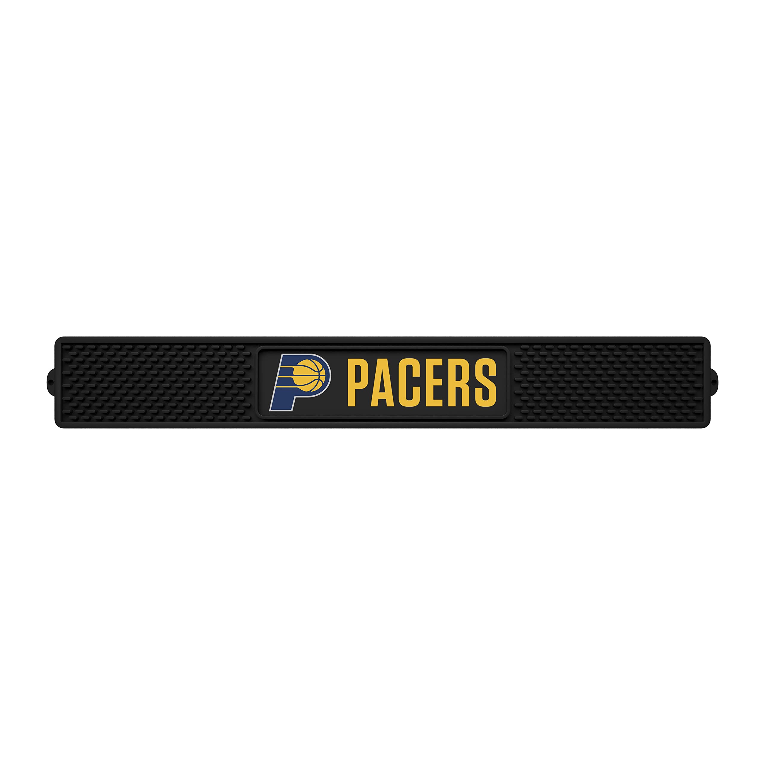 FANMATS 20416 Indiana Pacers NBA Team Drink Bar Mat - 3.25x24 Inch Durable Dish Drying Mat - Non-Slip Counter Mat for Beer, Wine & Coffee - Easy to Clean & Machine Washable - Perfect for Kitchen, Bar & Game Day Parties