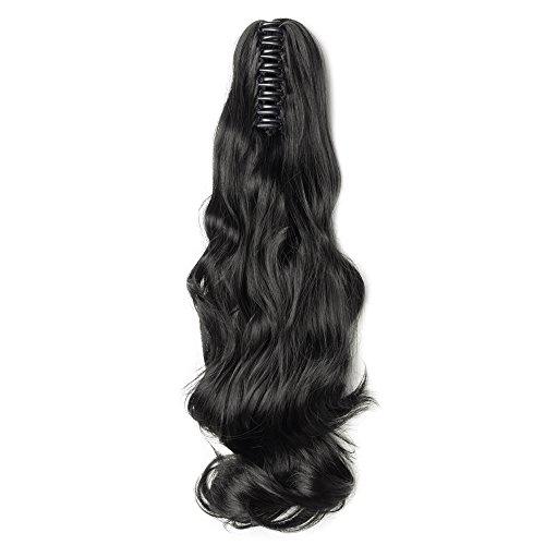 Clip-In Ponytail Hair Extension - Natural Looking Human Hair Ponytail Piece for Women - Perfect for Parties, Weddings & Everyday Styling