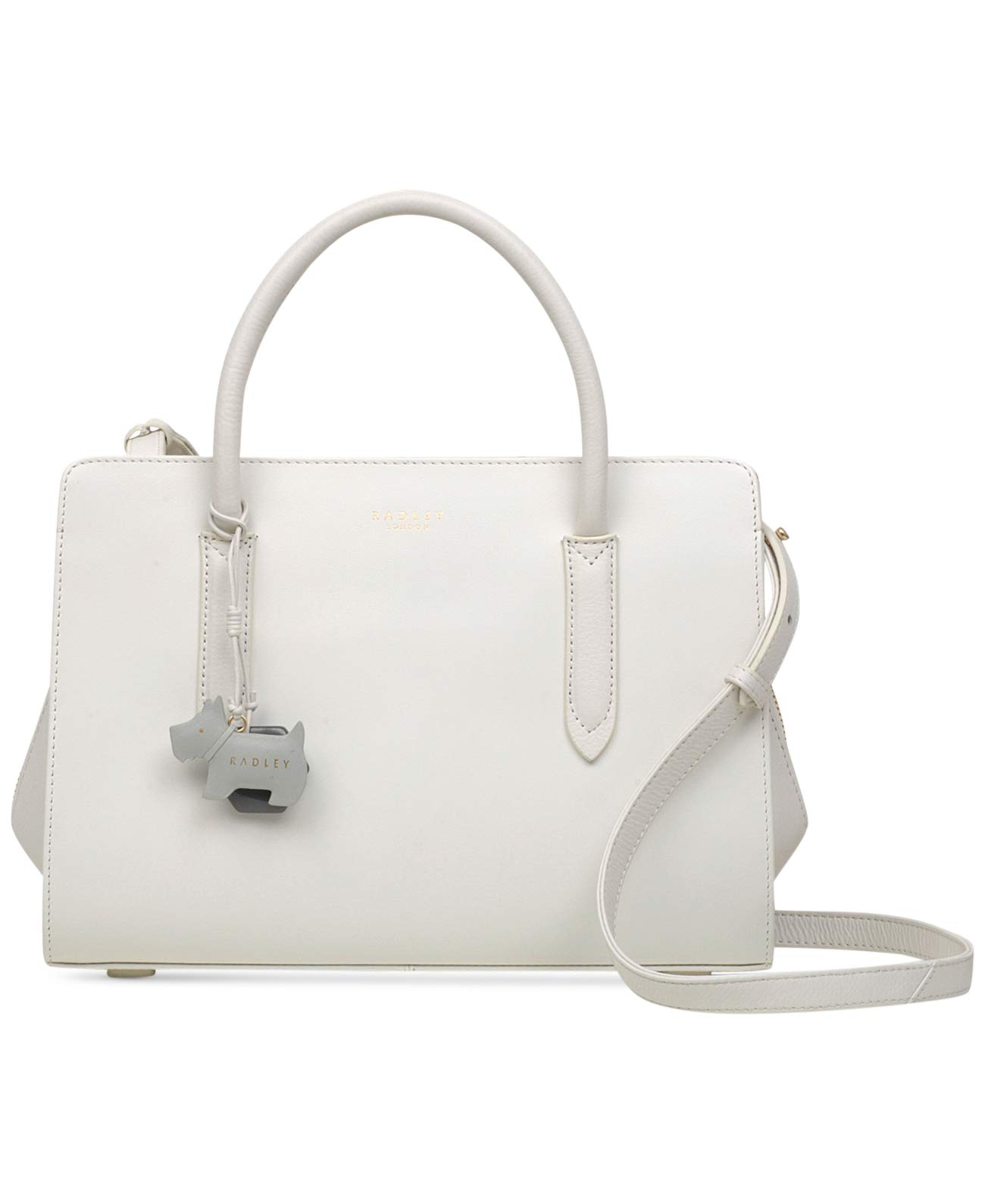 Radley London Liverpool Street Zip-top Chalk Leather Crossbody Bag - Stylish & Functional Purse for Women, Perfect for Work, Travel & Everyday Use