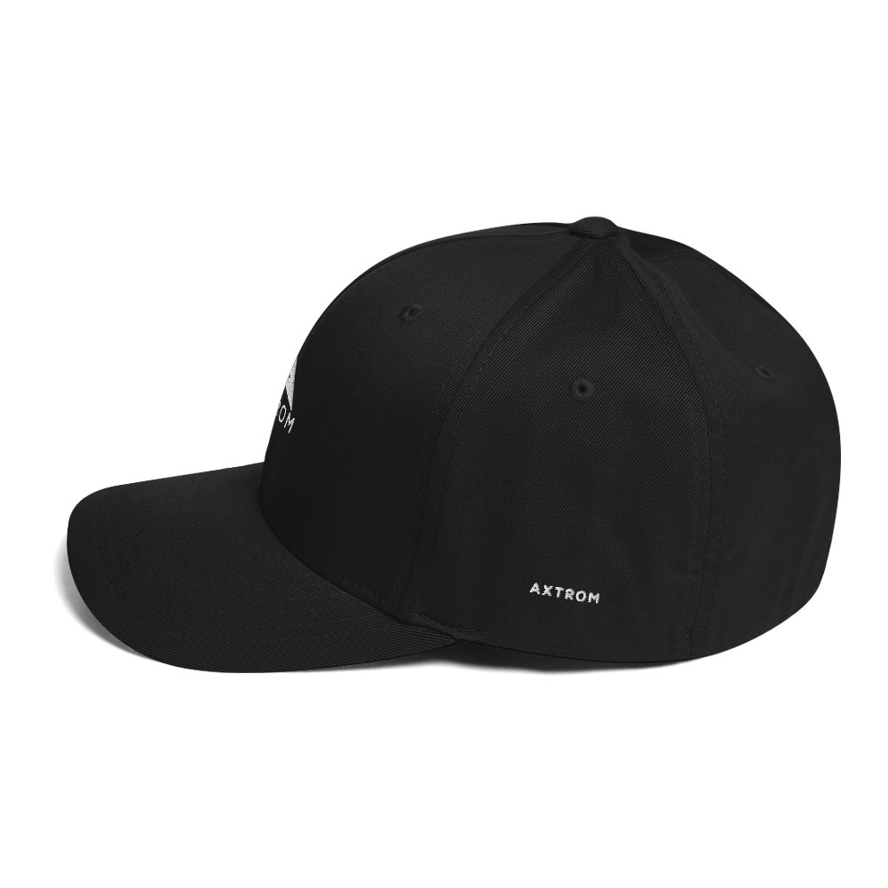 Flexfit Baseball Cap - Adjustable & Comfortable (White/Black) for Men & Women - Perfect for Sports, Outdoor Activities & Casual Wear