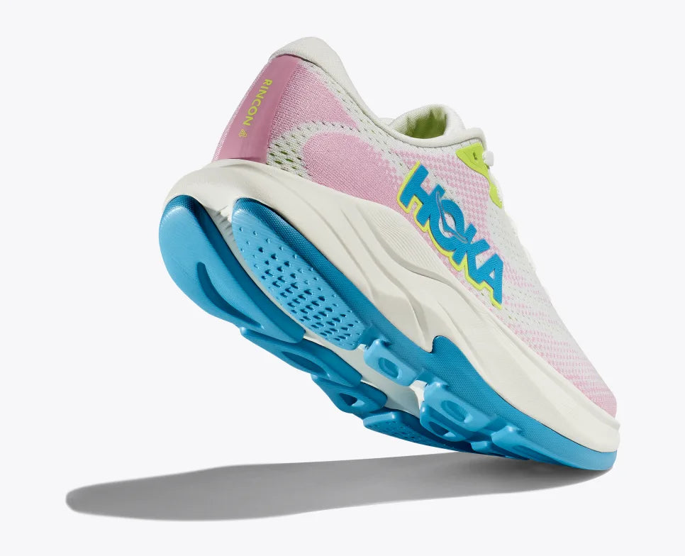 HOKA Women's Rincon 4 Running Shoes - Lightweight & Cushioned for Road Running, Frost/Pink Twilight - Perfect for Jogging, Marathon Training & Daily Workouts