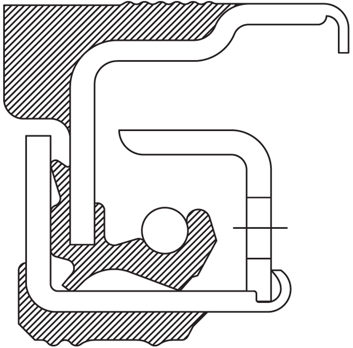 National 370199A Oil Bath Seal - High-Performance Oil Seal for Automotive & Industrial Applications - Perfect for Engines, Pumps, and Heavy Machinery
