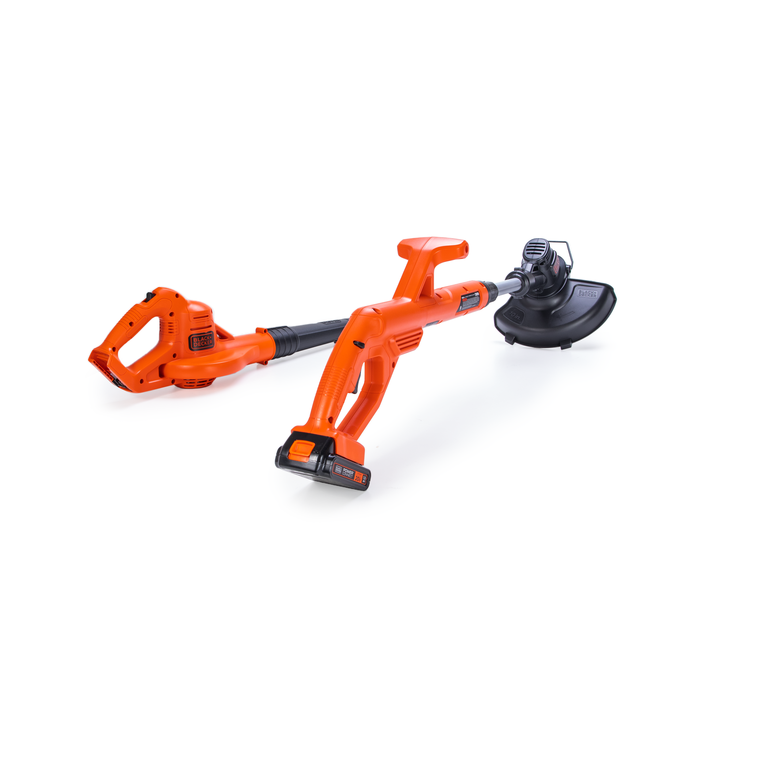 20V MAX* Lithium Cordless 10-Inch String Trimmer & Edger with Hard Surface Sweeper Combo Kit - Perfect for Lawn Care, Yard Maintenance and Driveway Cleaning