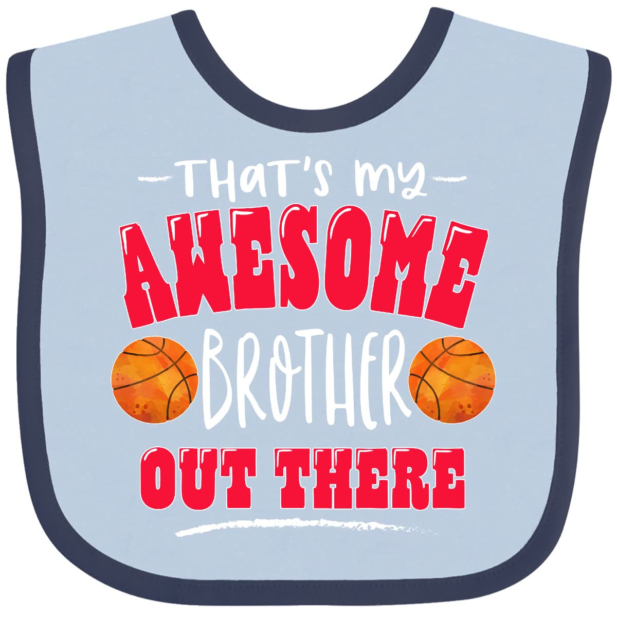 Awesome Brother Basketball Baby Bib - Perfect for Game Day Gifts