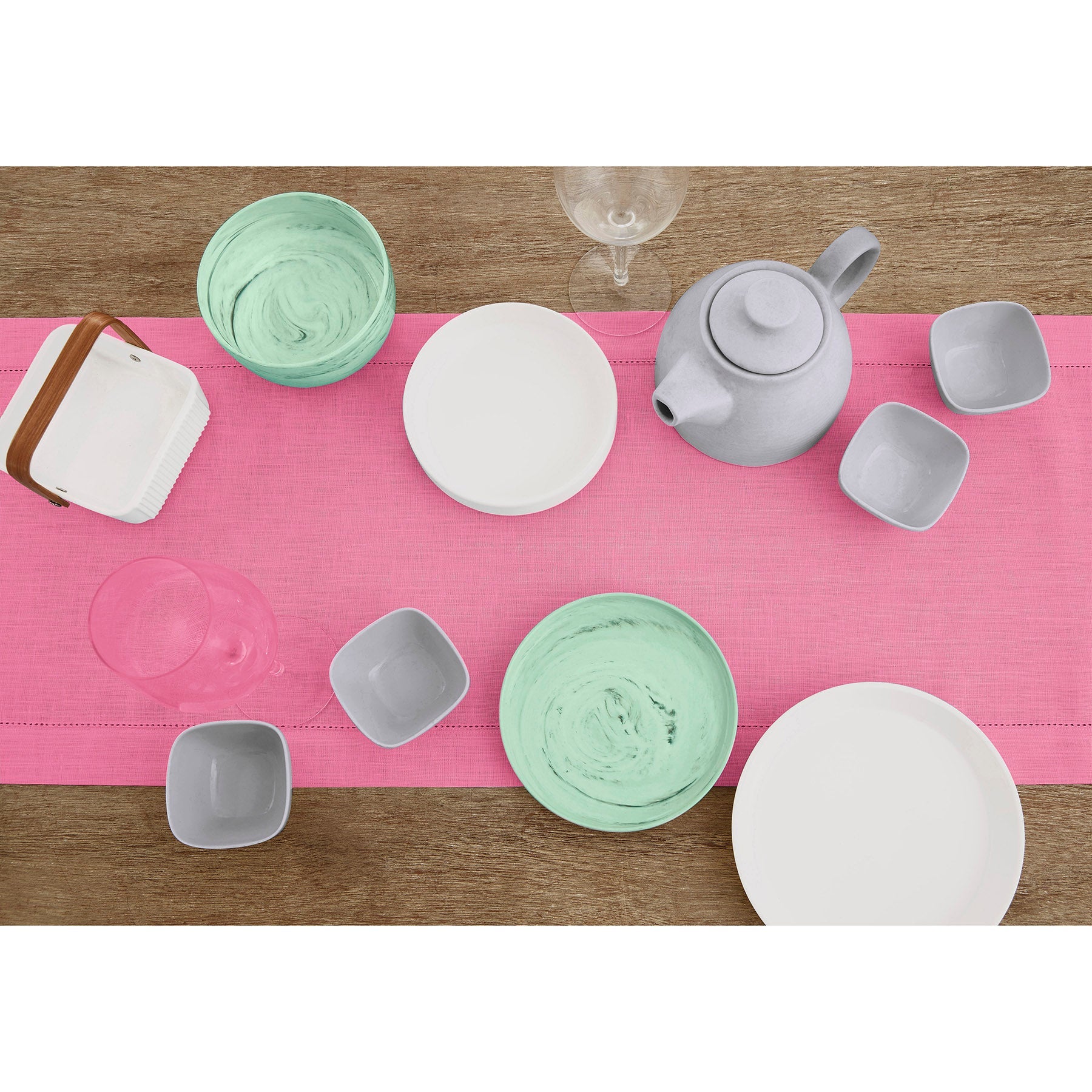 Elegant Classic Hemstitch Table Runner - Premium Linen Dining Decor for Weddings, Parties & Home Styling