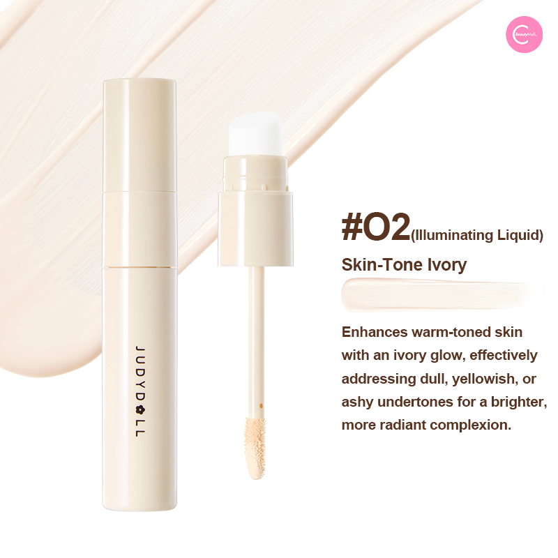 JUDYDOLL Dual Action Liquid Contour & Highlighter - Creamy Blendable Face Makeup for Cheekbones & Nose - Perfect for Everyday Glam & Photo Shoots