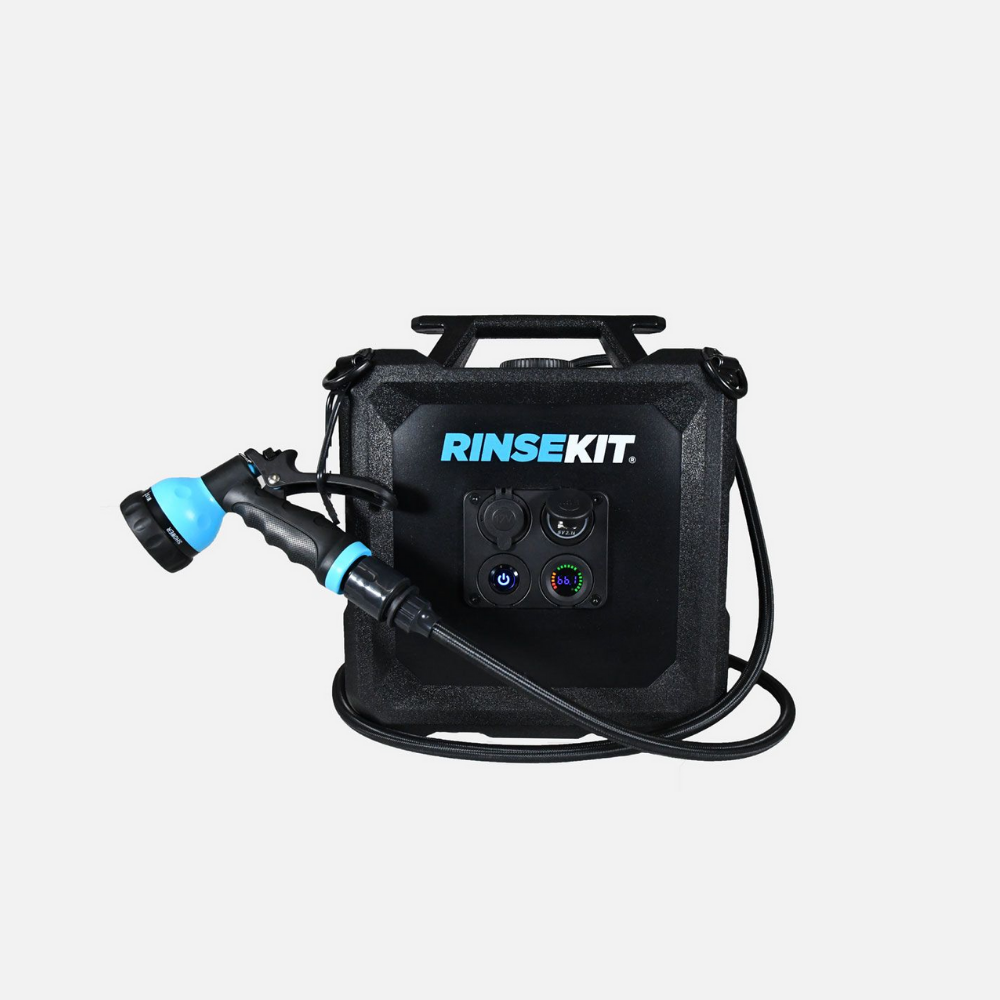 4 Gallon RinseKit Cube Portable Shower - Outdoor Camping, Beach, Hiking & Sports Gear - Compact Water Sprayer for RVs, Boats & Pets