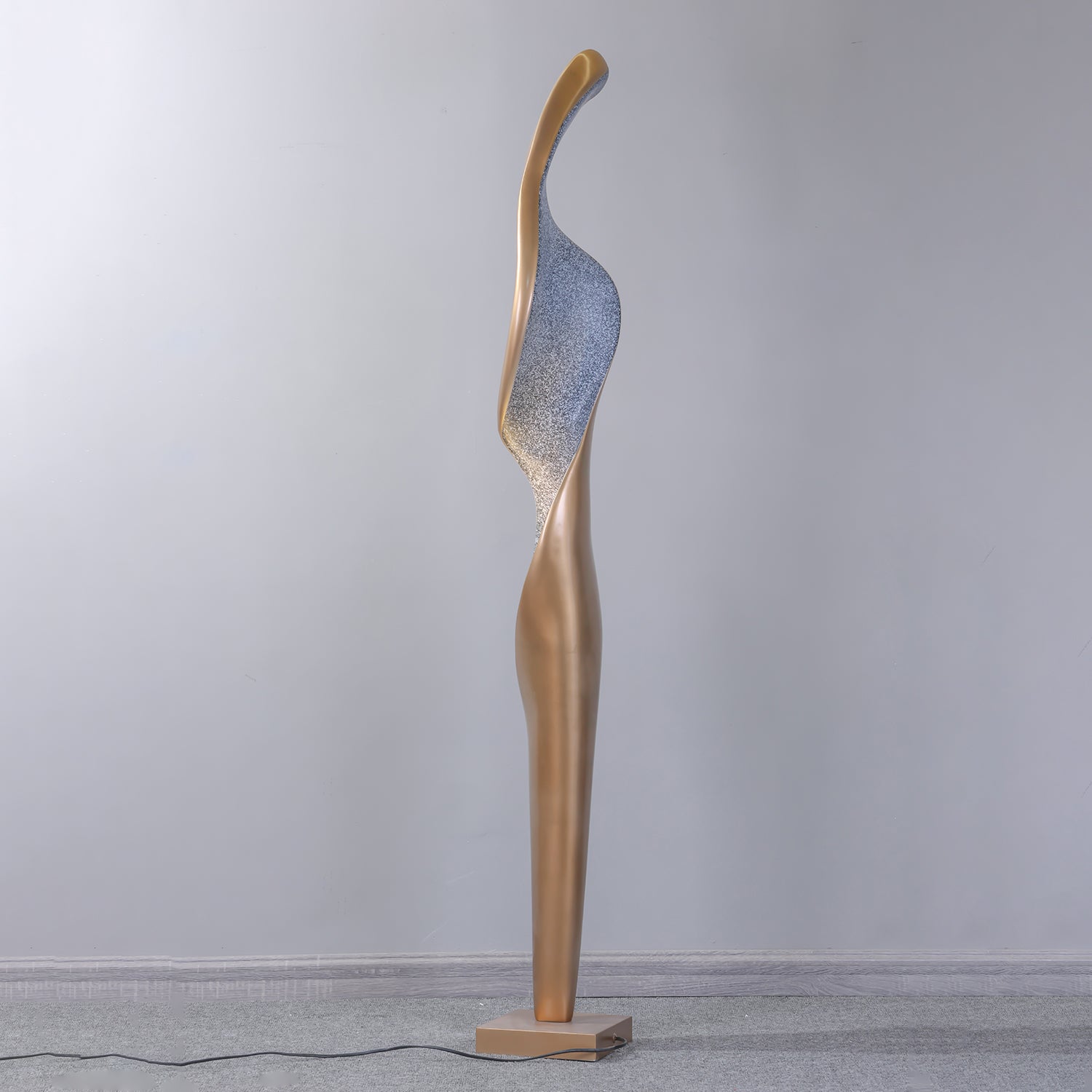 Modern Art Design Torch Floor Lamp - Elegant LED Standing Light for Living Room, Bedroom & Office Decor - Perfect for Ambient Lighting & Stylish Home Interiors