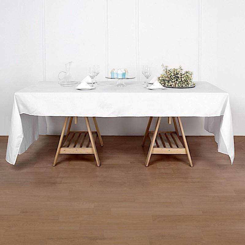 50 x 120 Inch Premium Polyester Rectangular Tablecloth - Waterproof & Wrinkle-Resistant - Perfect for Weddings, Parties, Banquets & Restaurant Dining
