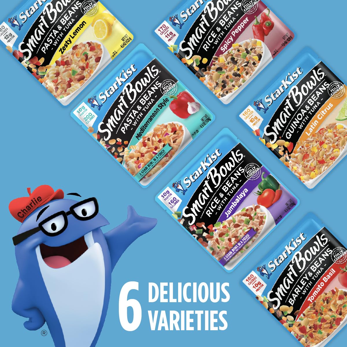 StarKist Smart Bowls Tuna with Rice and Beans in Jambalaya Flavor - 4.5 oz Pouch (Pack of 12) | High Protein Ready-to-Eat Meal for Camping, Office Lunch & Emergency Food Supply