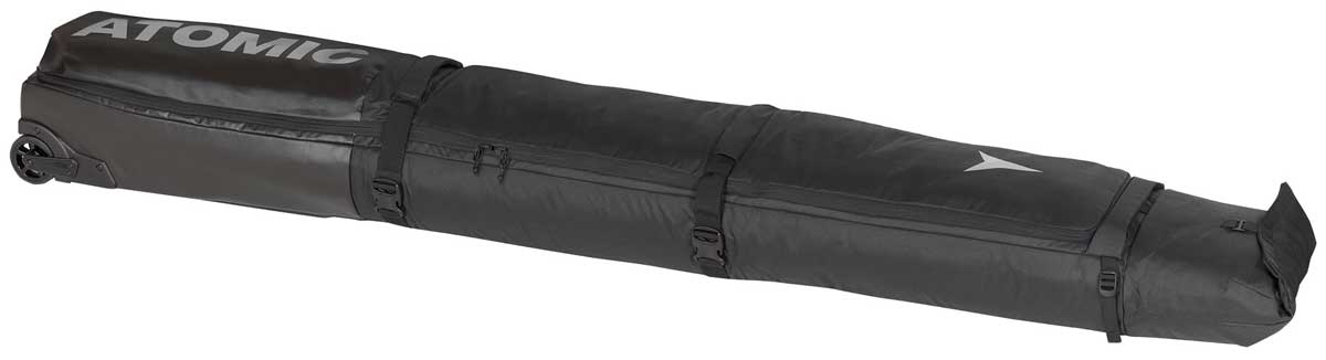 Atomic RS Double Ski Wheel Bag for 2020-2021 Models - Durable Travel Case for Ski Equipment with Smooth-Rolling Wheels - Perfect for Airplane Travel & Mountain Resorts