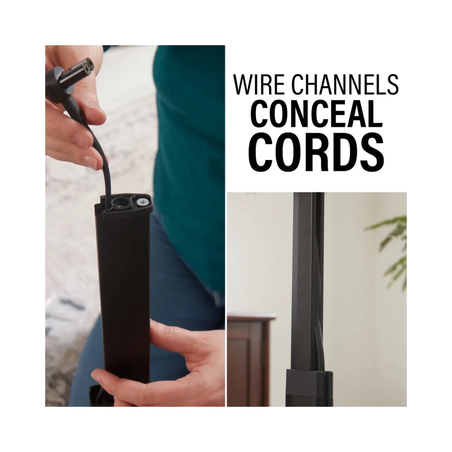 Sanus WSSE1A1 Speaker Stand for Sonos Era 100 - Premium Adjustable Height Floor Stand (Single) - Perfect for Home Theater, Music Room & Office Setup