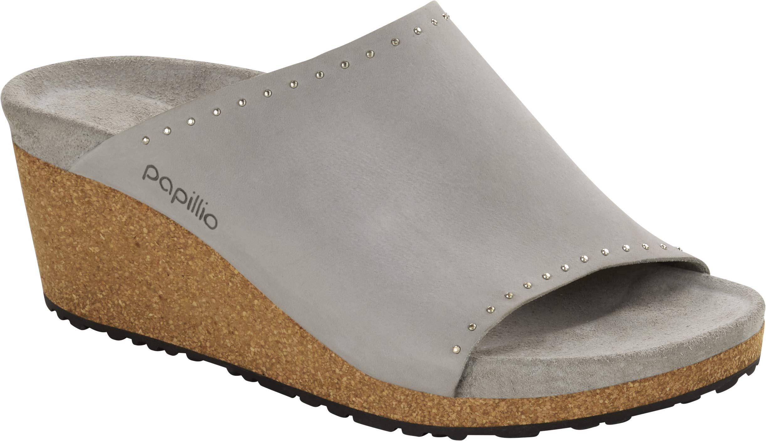Birkenstock Papillio Namica Rivet Women's Wedge Heel Sandals - Comfortable Cork Footbed & Adjustable Straps for Summer, Beach, and Casual Outings