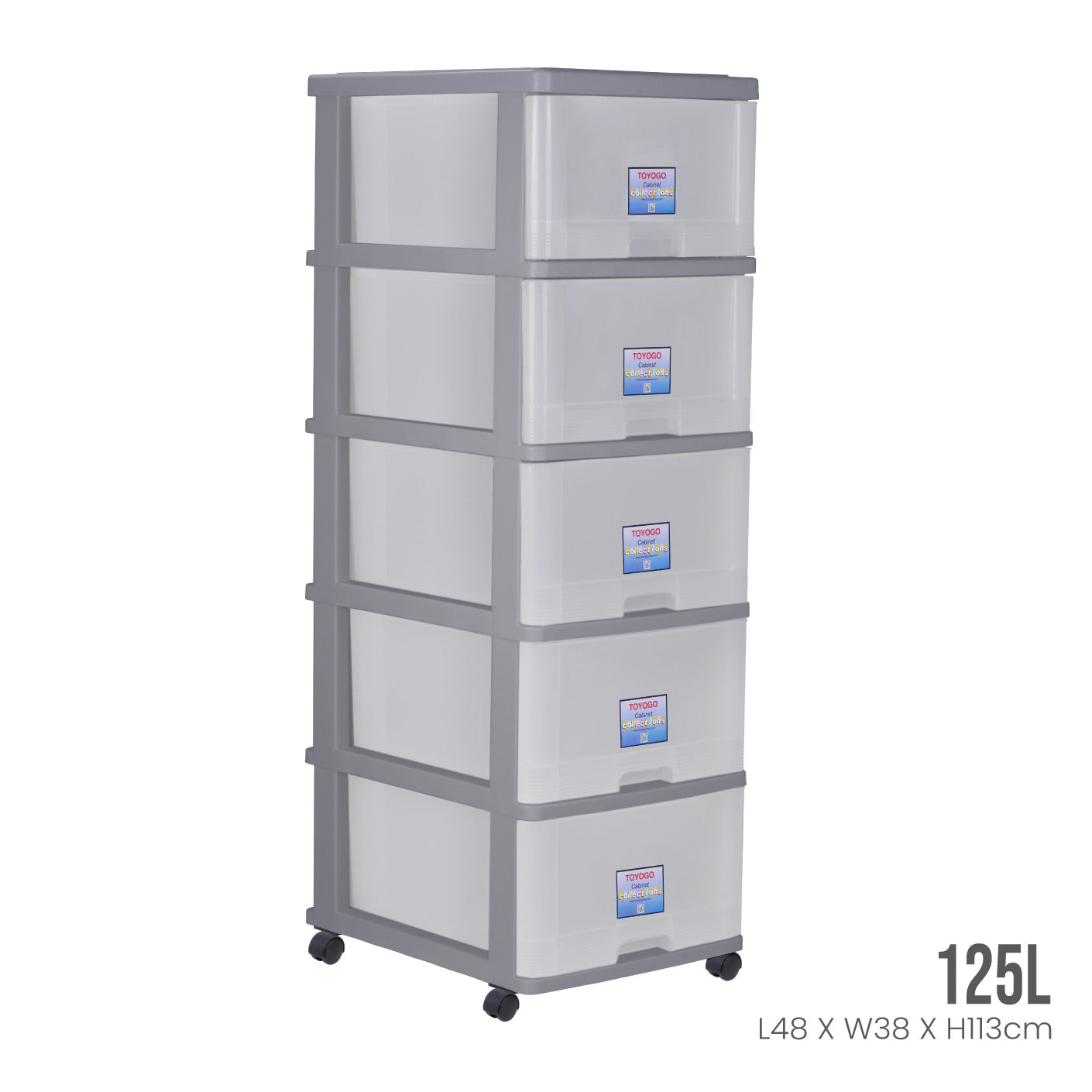 5-Tier Menton Rolling Storage Cart with Wheels (Model 903 5) - Perfect for Kitchen, Bathroom, Office & Dorm Organization