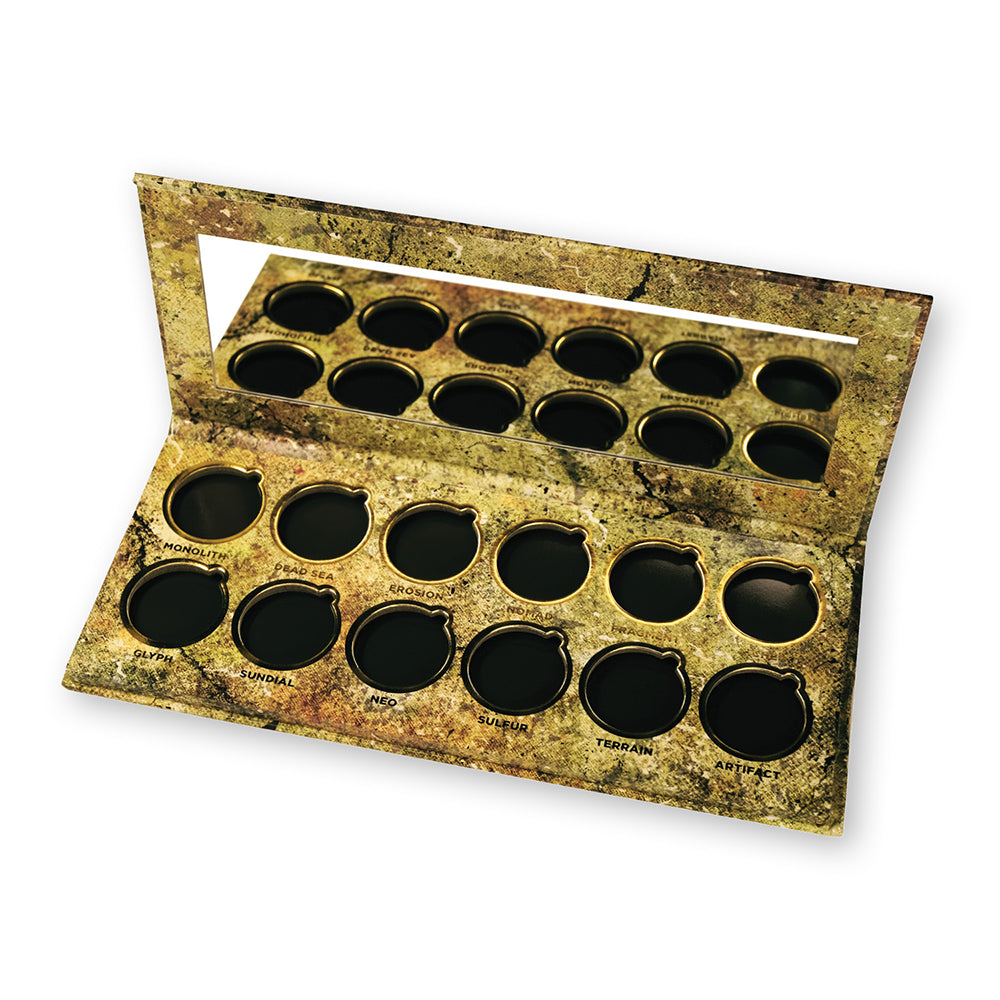BLEMISHED Archeo Palette (Empty) - Perfect for DIY Makeup, Travel & Professional Makeup Artists