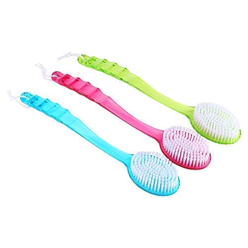 APOEM Long Handle Bath Brush for Women - Exfoliating Back Scrubber with Massage Bristles, Pack of 1 - Perfect for Shower, Spa & Hard-to-Reach Areas