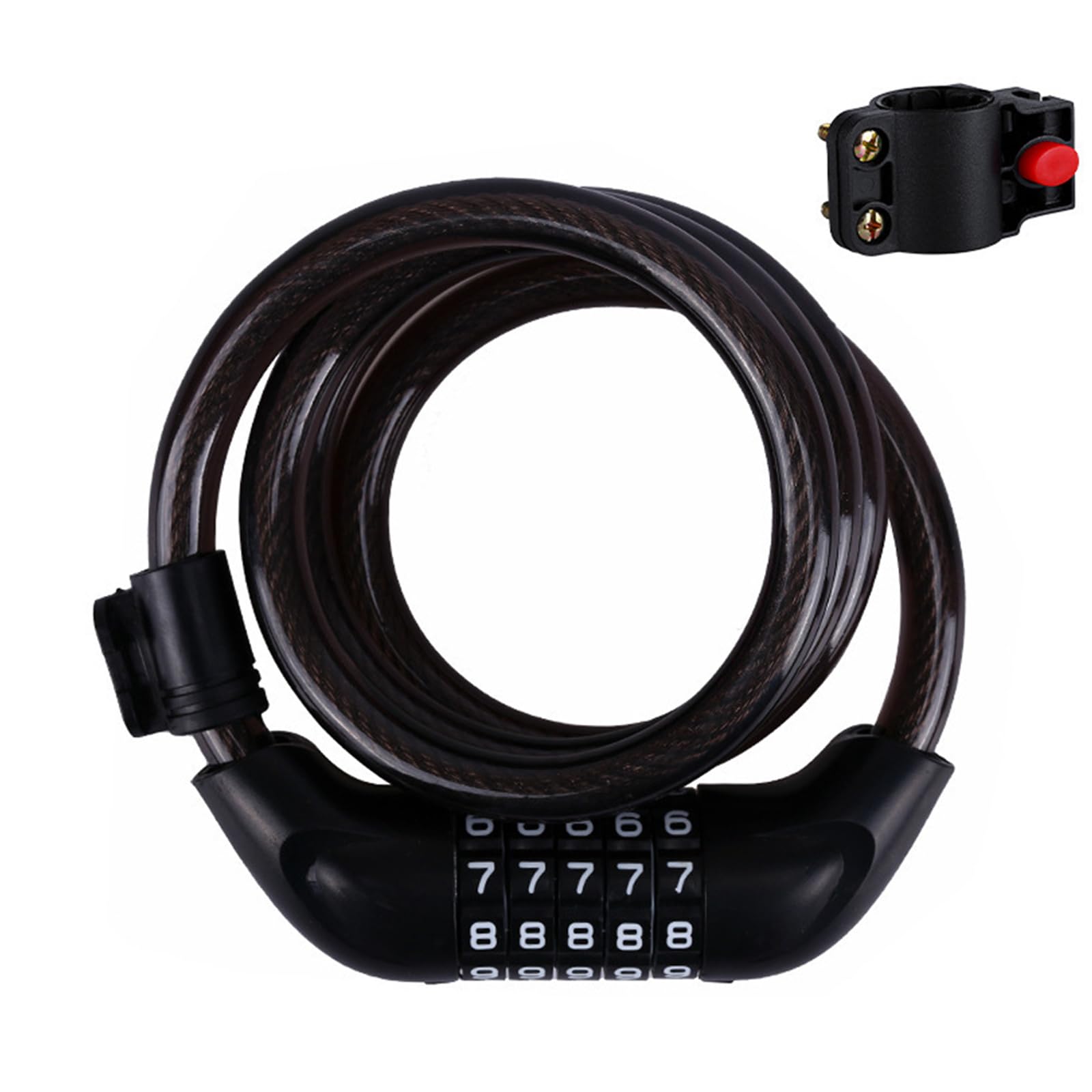 Best Anti-Theft Bicycle Lock - Heavy Duty 566 Ring Combination Lock for Electric Bikes, Motorcycles & Mountain Bikes | Secure Parking for Commuting, Outdoor Adventures & Urban Cycling