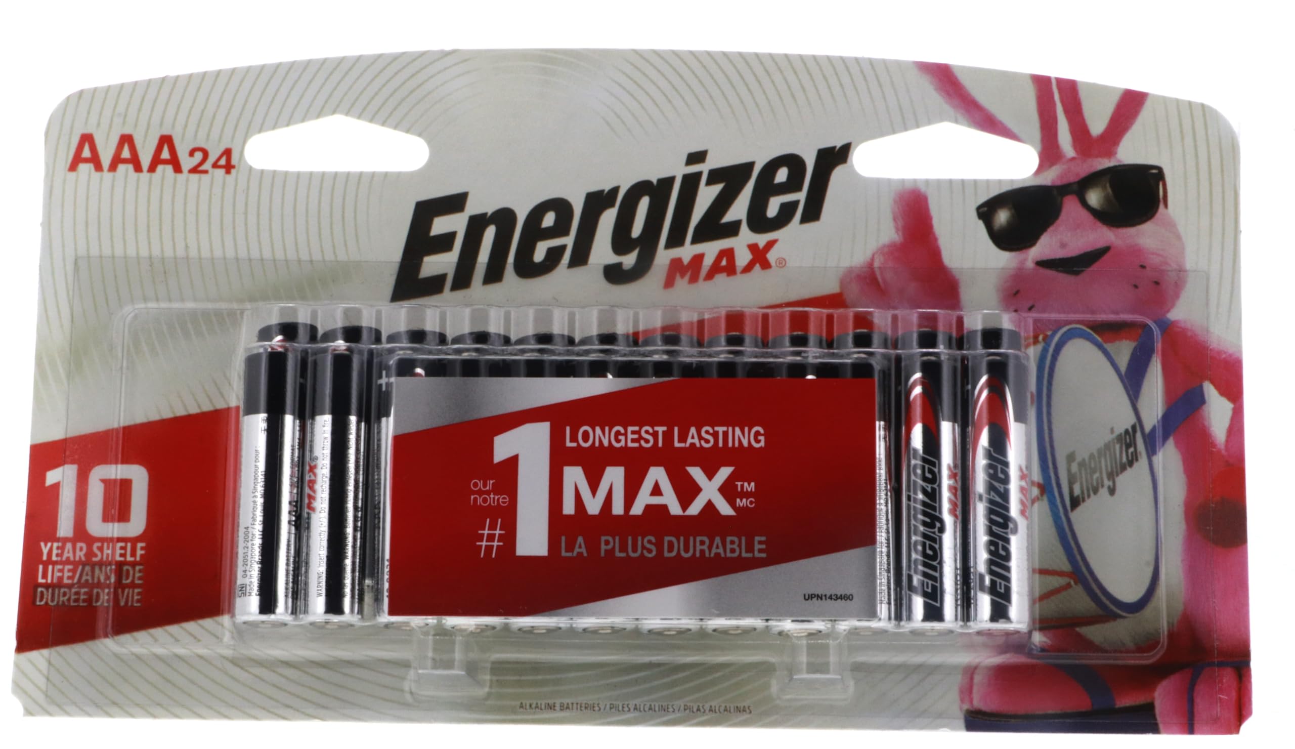 Energizer Max Performance Alkaline AAA Batteries (24-Pack) - Long-Lasting Power for Toys, Flashlights, Remote Controls & Electronics