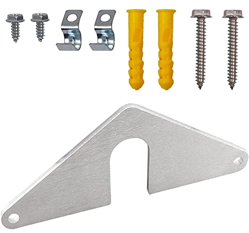 Sensheng 1 Set Hose Bib Mounting Plate - No Faucet Removal Required | Outdoor Faucet Accessory for Garden, Lawn & Home Watering