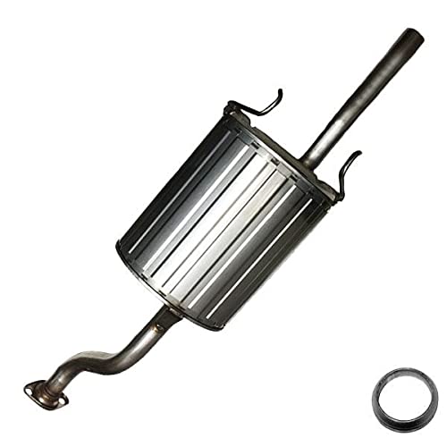 Stainless Steel Exhaust Muffler for Honda Civic 1999-2000 | Free Gasket & Bolts | Auto Replacement Part for Smooth Ride
