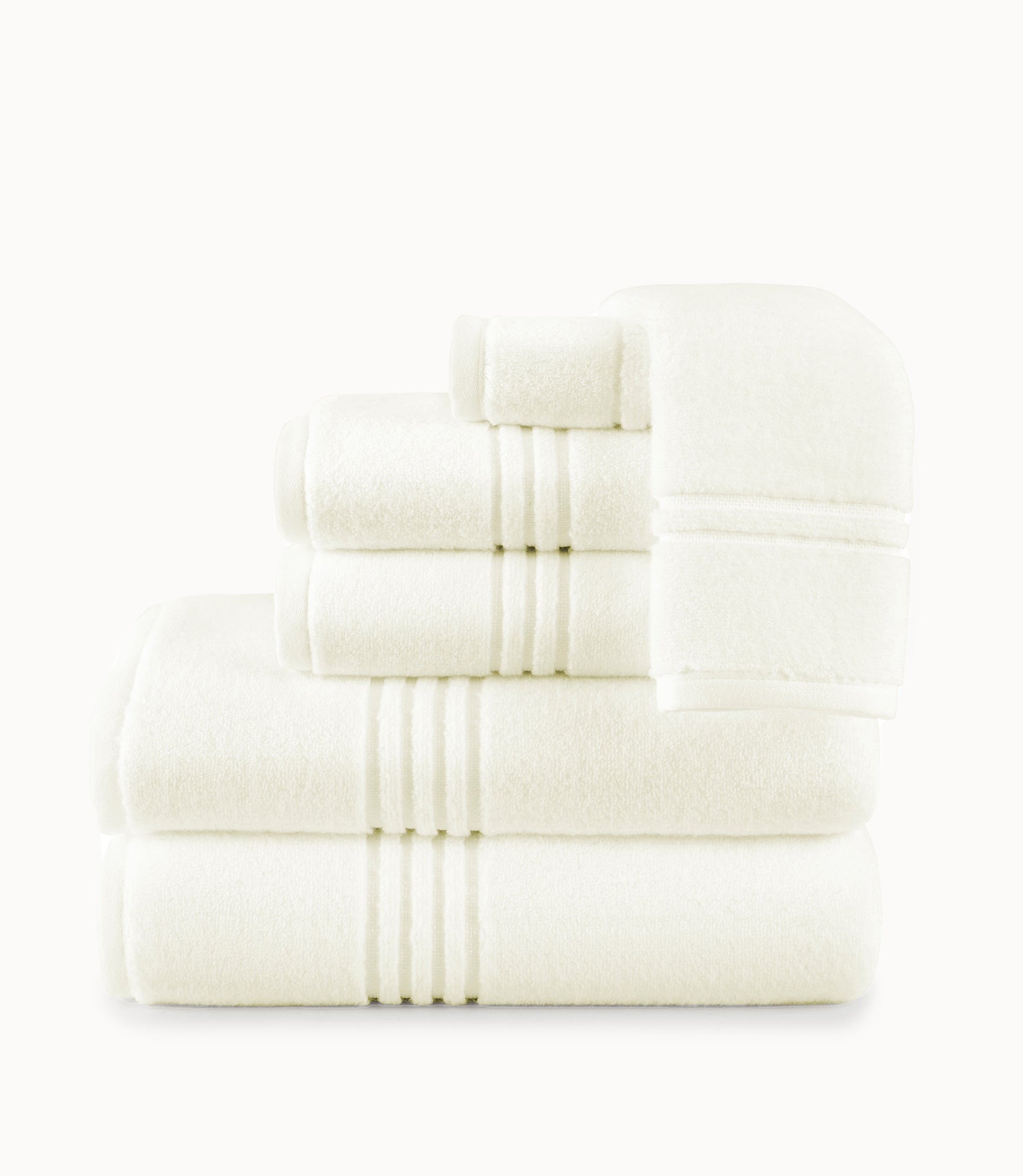 Luxury Chelsea Plush Bath Towel Set - Super Soft & Absorbent Cotton Towels for Spa, Bathroom & Pool - 6-Piece Quick Dry Towels for Home & Hotel Use