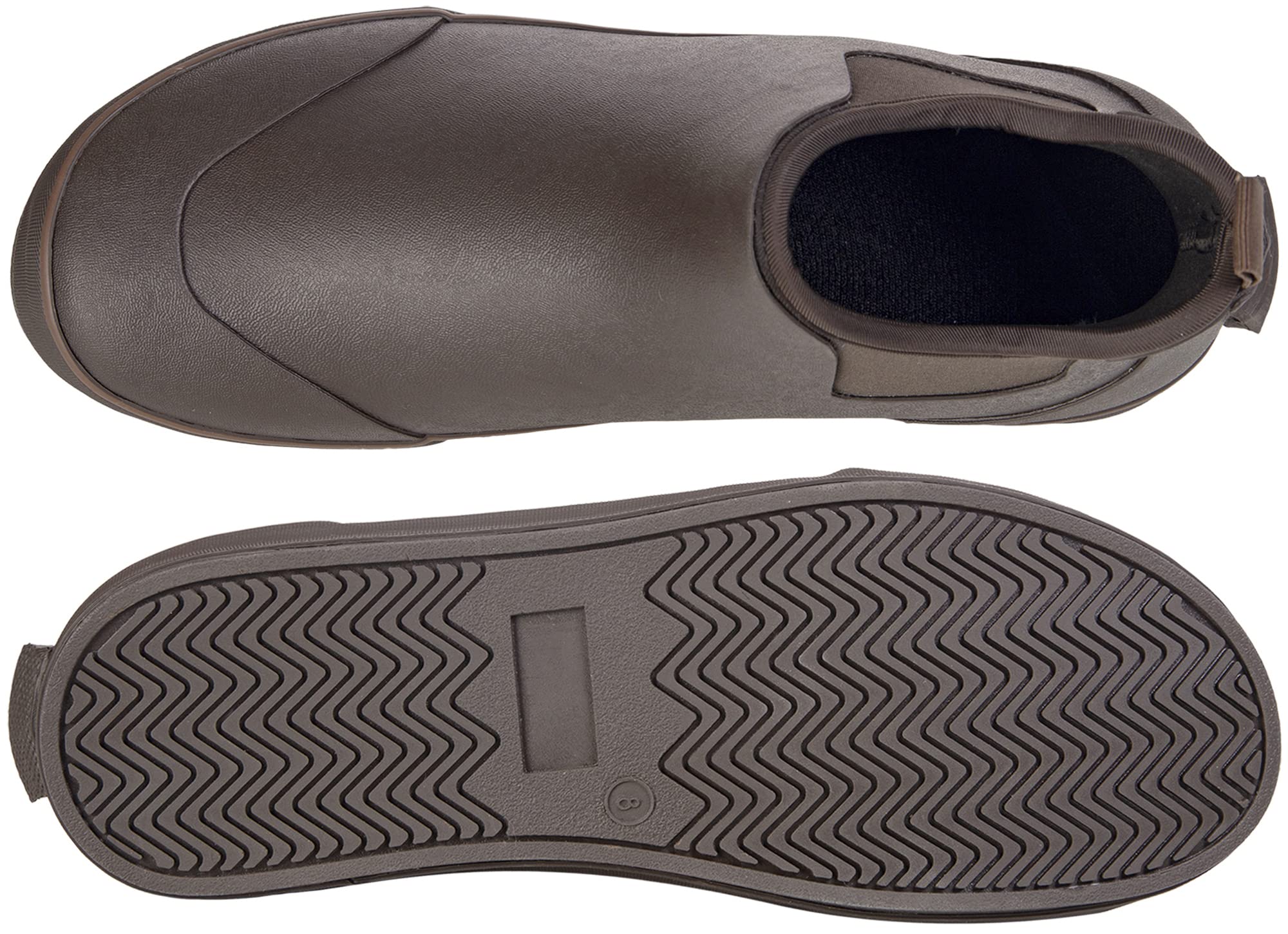 TENGTA Men's Waterproof Deck Boots - Ankle Rain Boots with Neoprene Lining & Rubber Sole - Perfect for Fishing, Boating, and Outdoor Work