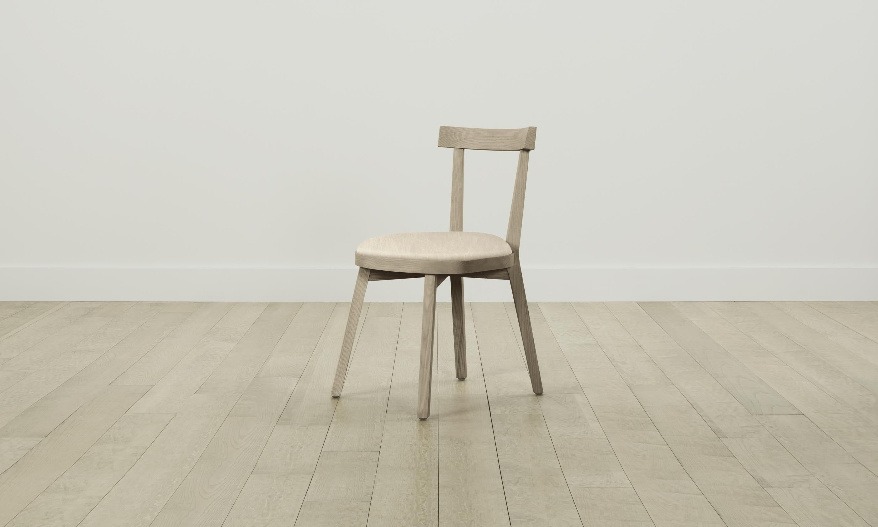 Allen Dining Chair - Premium Tuscan Leather Bisque Upholstery for Elegant Home & Restaurant Seating - Perfect for Dining Rooms, Kitchens & Office Spaces