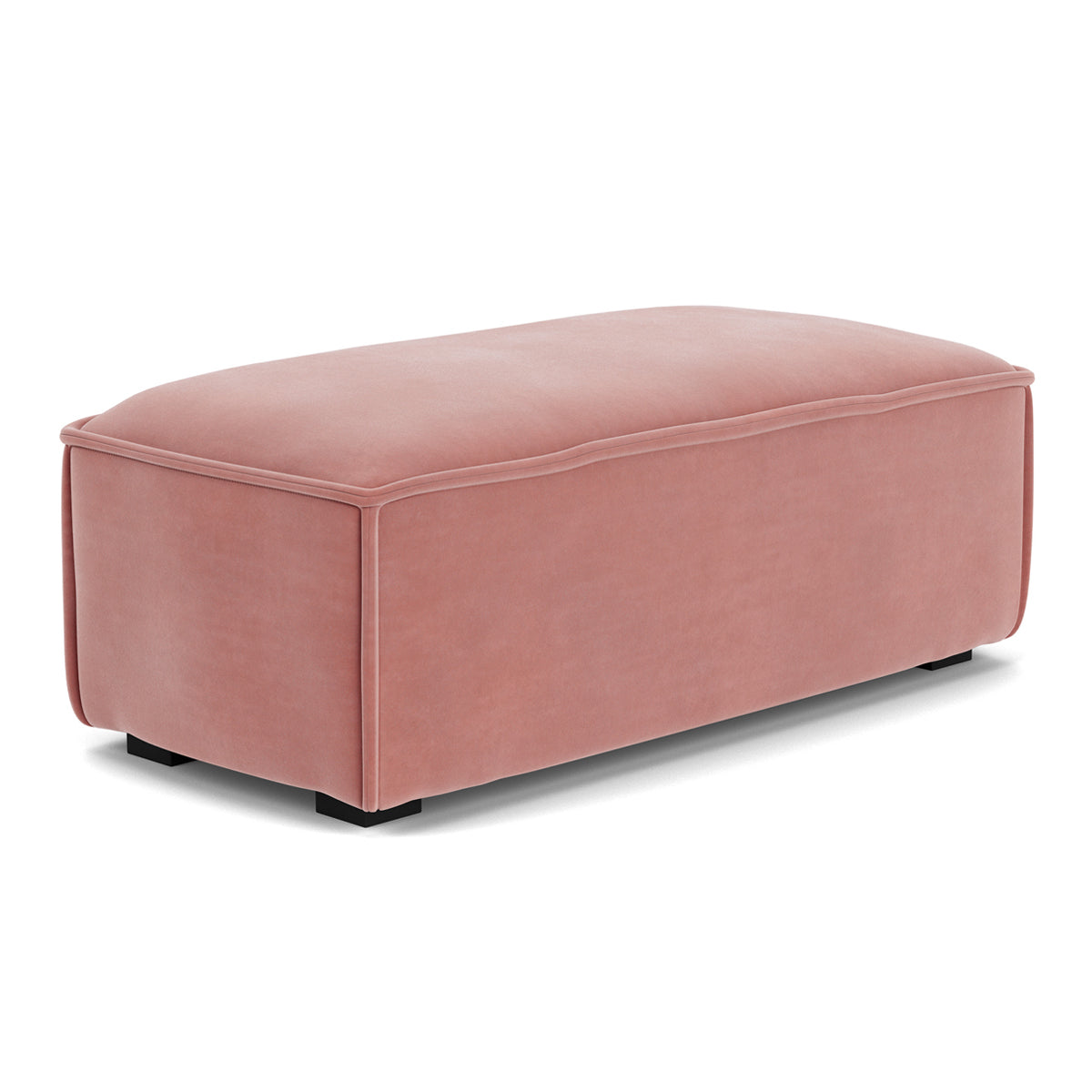 Premium Daphne Velvet Footrest - Soft & Comfortable Adjustable Height Ottoman for Home & Office - Perfect for Living Room, Bedroom, or Under Desk Use