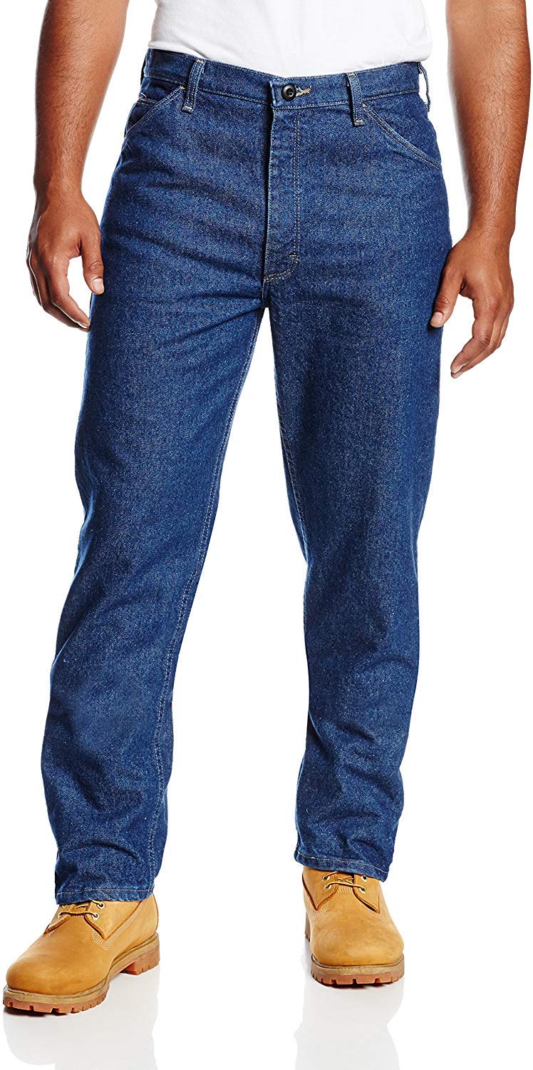 Bulwark Classic Fit Denim Jeans for Men - 34 Inch Inseam, Size 36 | Comfortable & Durable Workwear for Construction, Farming & Outdoor Activities