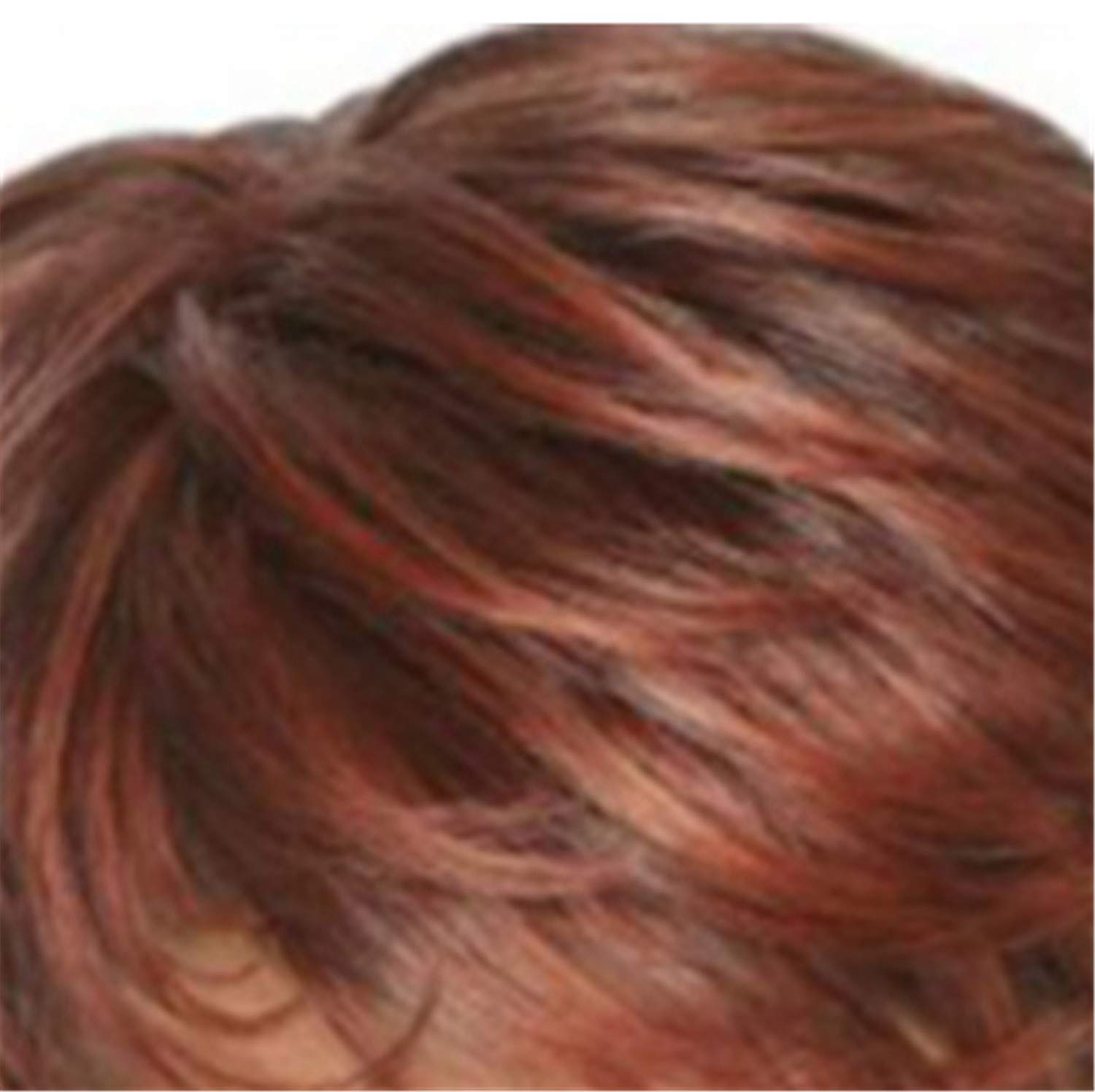 Andongnywell Short Curly Human Hair Wig for Black Women - Heat Resistant Synthetic Wig with Bangs & Natural Density | Perfect for Daily Wear, Cosplay & Special Occasions