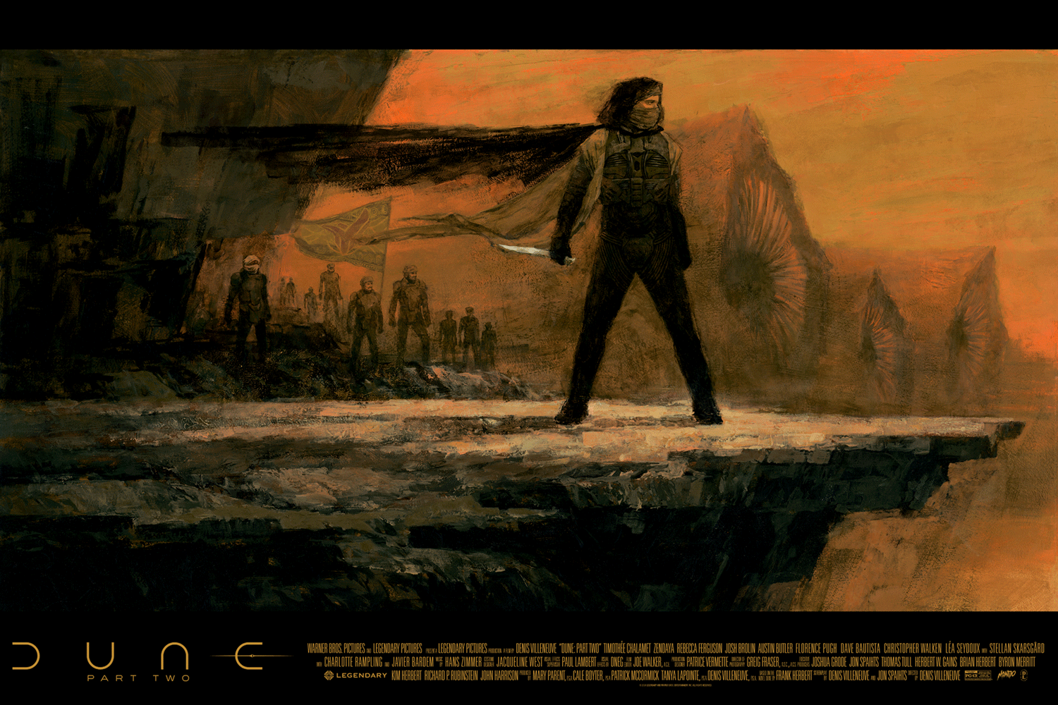 Dune: Part Two Movie Poster (Version 1) - Premium Wall Art for Sci-Fi Fans & Home Theater Decor