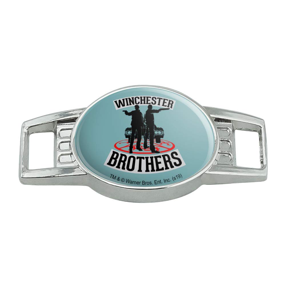 Supernatural Brothers Shoe Lace Charms - Decorative Gym Sneaker Accessories for Running Shoes | Anime-Inspired Shoe Decor for Runners & Sneaker Enthusiasts