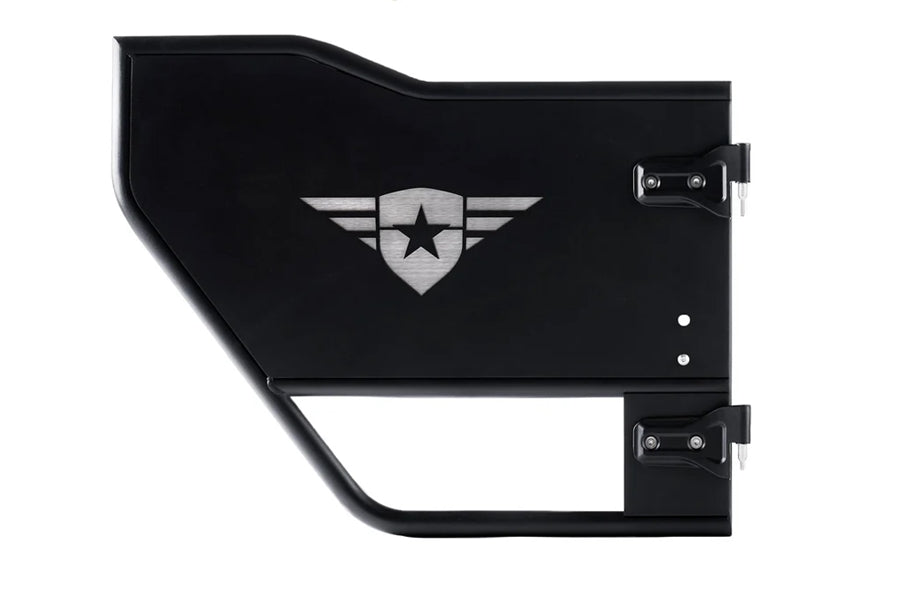 Jeep Gladiator JT Combat Off Road Mission Trail Tube Doors Rear Pair - Durable Steel Tube Doors for Jeep Wrangler & Gladiator - Perfect for Off-Roading, Rock Crawling & Trail Adventures