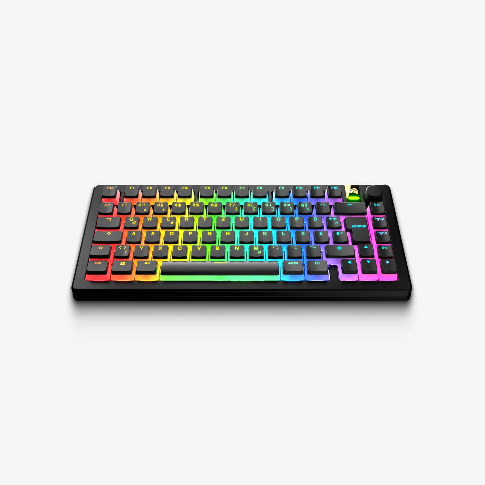 GPBT Aura V3 Keycaps - 129 Keys Custom Mechanical Keyboard Keycap Set, PBT Material, Cherry MX Profile, RGB Backlit Compatible - Perfect for Gaming, Typing & Office Work